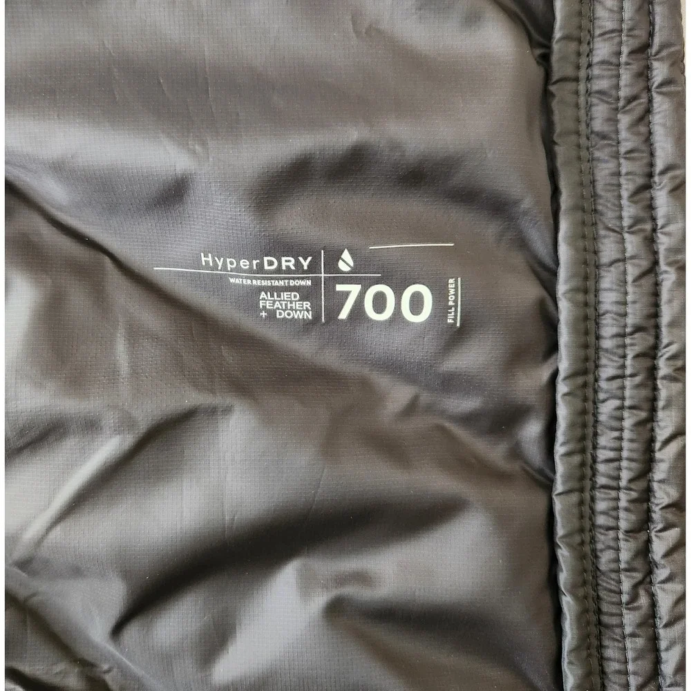Jack Wolfskin Men's Passamani Down Vest 700 Fill Black Size XL HyperDRY